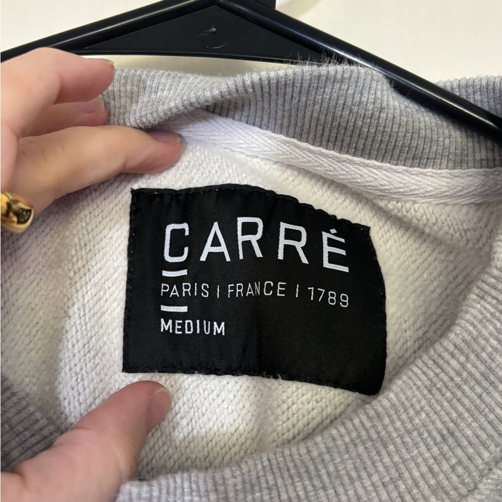 Carr Paris Colorblock Patchwork Logo Sweatshirt G… - image 2